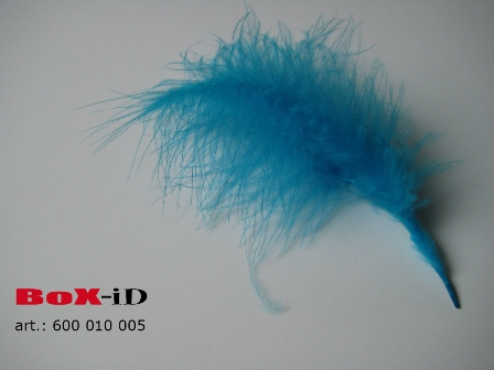 Pluimen Marabou +/- 14 cm kleur 05 turkoois